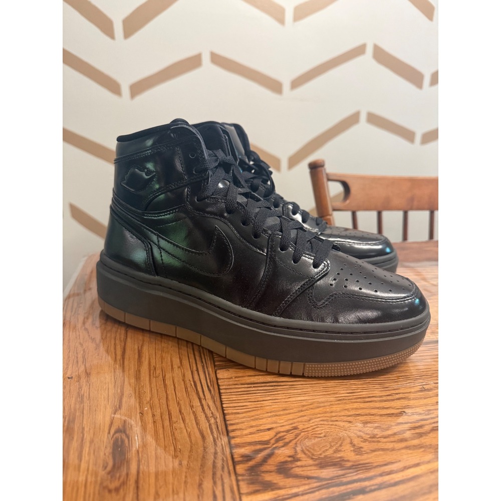 Nike Jordan 1 Elevate High Women Size 11 Black Platform‎ High Top Sneakers